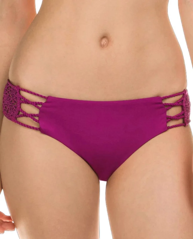 Lolita Crochet Maui Full Bikini Bottom In Isa Purple