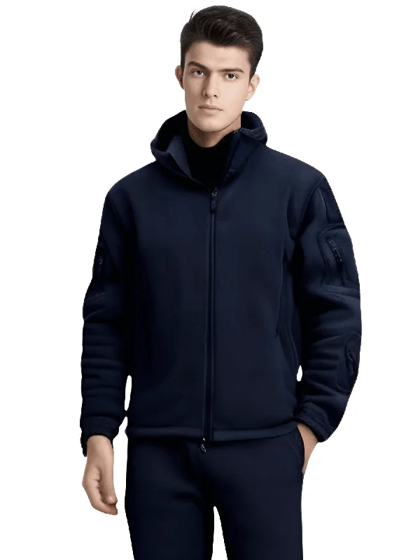 Men's Winter Fleece Jacket With Hood