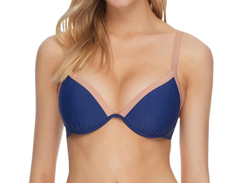 Greta Underwire Bikini Top In Seaway