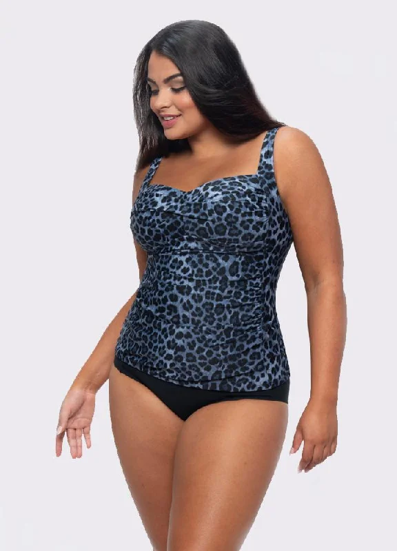 Chlorine Resistant Tankini - Blue Animal