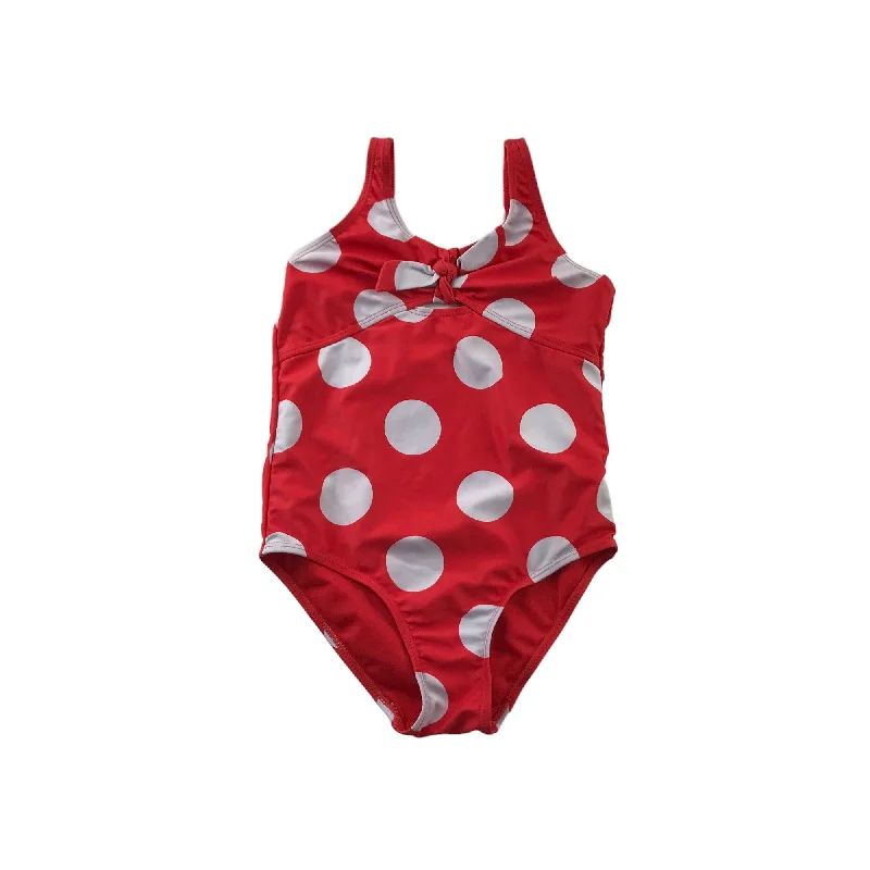 Tu Swimsuit Age 8 Red and White Polka Dot One Piece Cossie