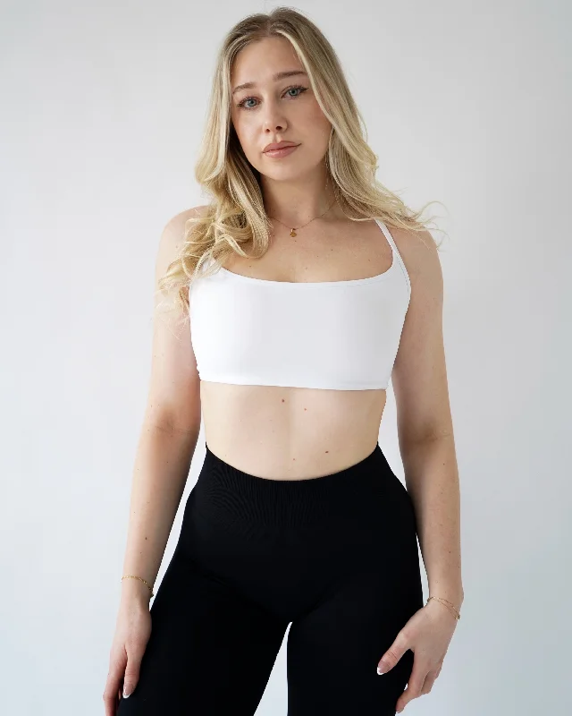 Core Sports Bra - White