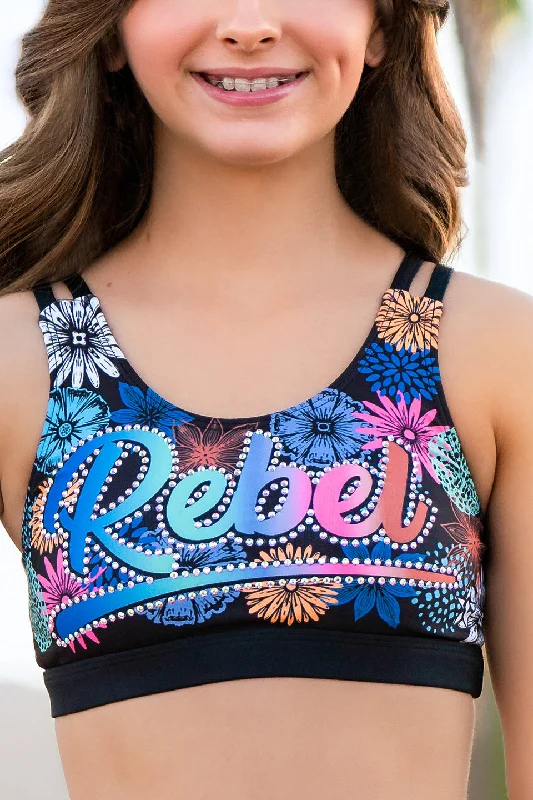 Jackson Sports Bra in Rebel Fest