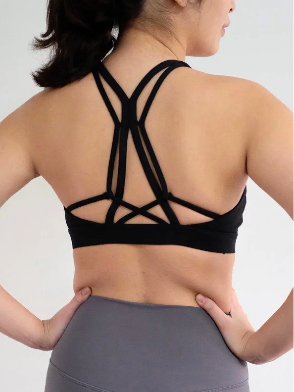 Weave Out Sports Bra in Black (only XS left)