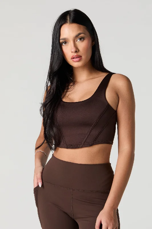 Active Soft Cropped Corset Tank