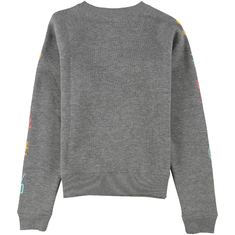 Aeropostale Womens Pullover Sweatshirt, Grey, X-Small