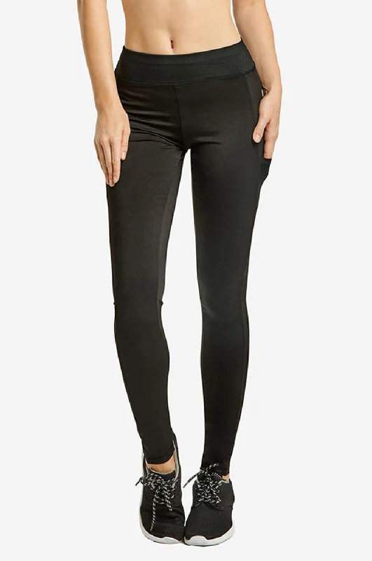 SOFRA LADIES ACTIVE LEGGING W/ SIDE POCKET (AL1001)