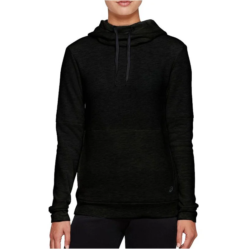 ASICS Womens Solid Hoodie Sweatshirt, Black, X-Small