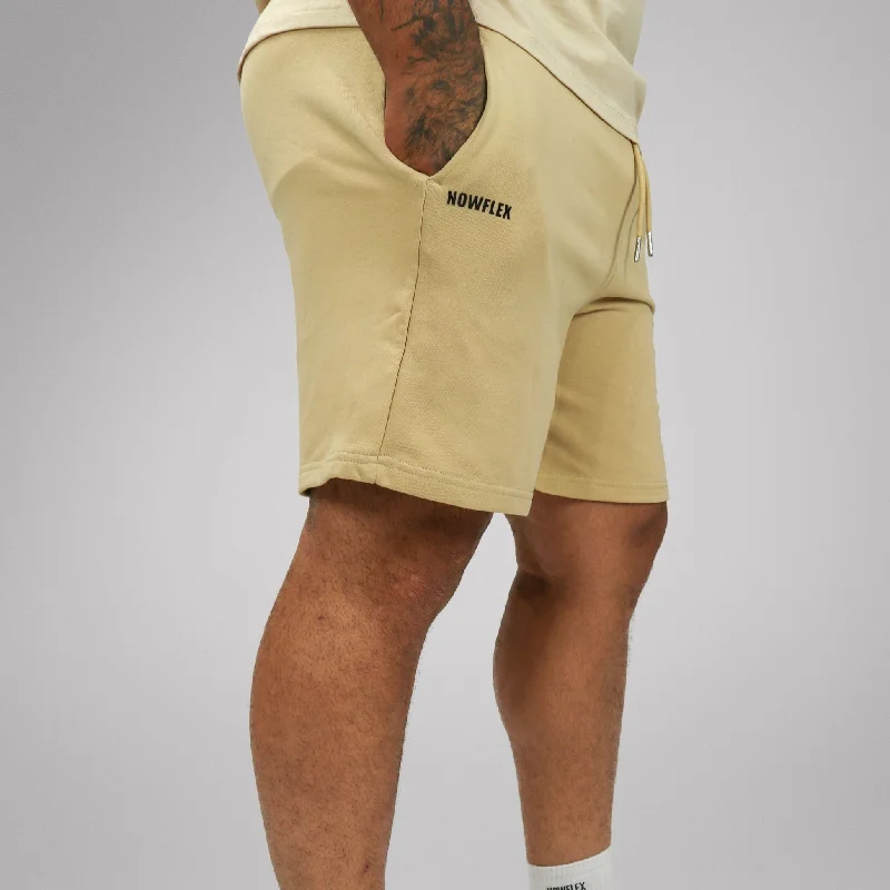 Basics Unisex Long Shorts - Beige