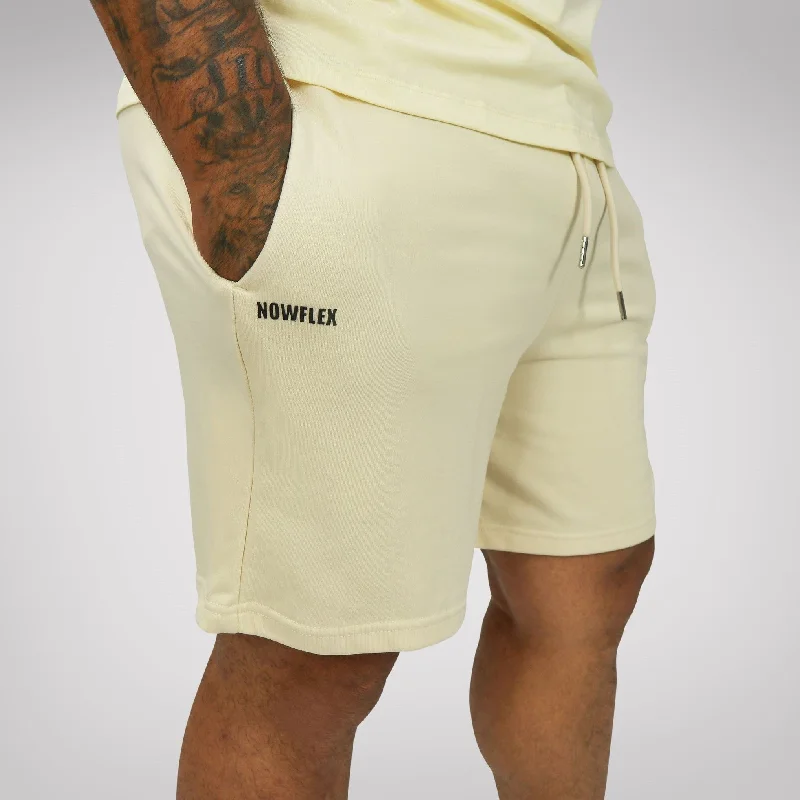 Basics Unisex Long Shorts - Buttercream