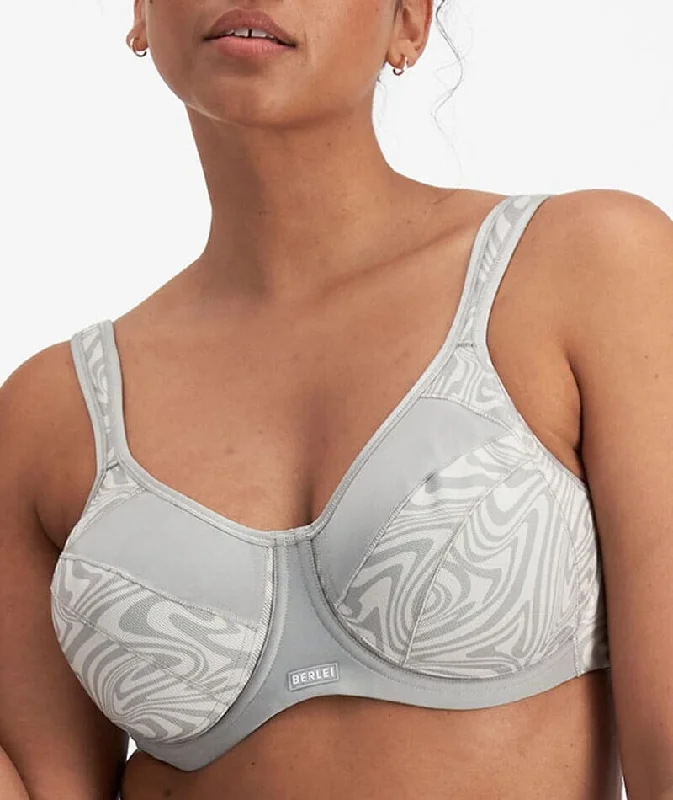 Berlei Full Support Sport Underwire Bra - Topographic/Steel City