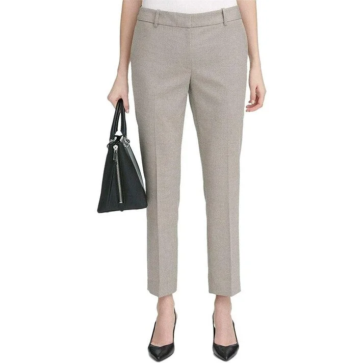 Calvin Klein Women's Modern Fit Novelty Pant Beige Size 16"