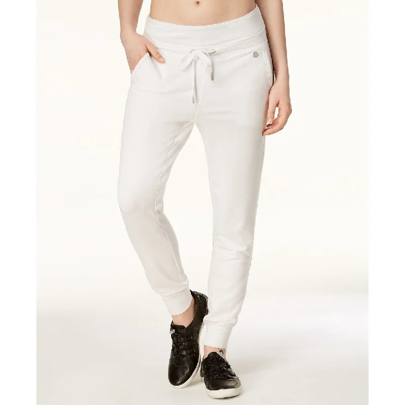 Calvin Klein Women's Performance Slim Joggers Sweat Pants White - Extra Small - Black - xs (2 - 3)