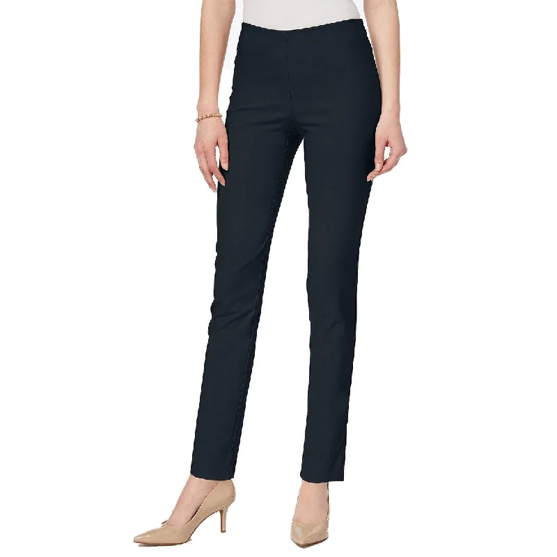 Charter Club Women's Chelsea Tummy Control Skinny-Leg Ankle Pants Navy Size 8