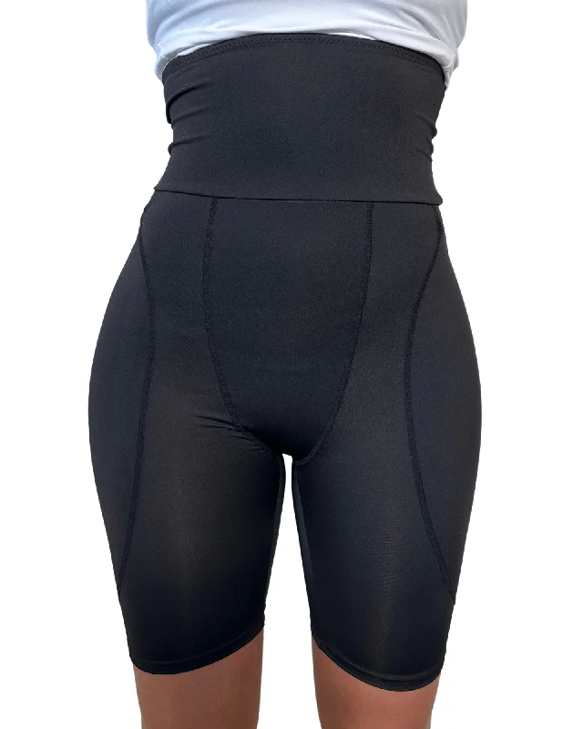 Core Trainer Padded Thigh Shorts - Black