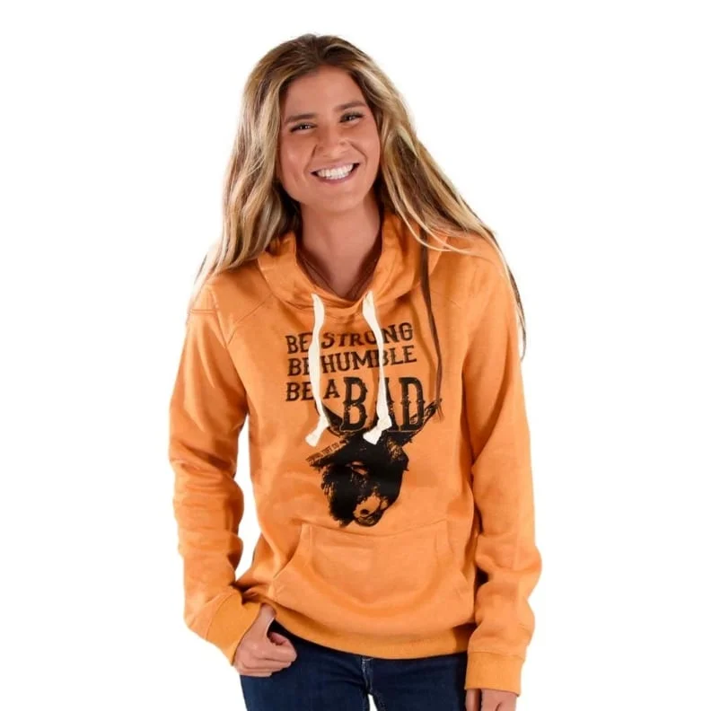 Cowgirl Tuff Western Sweatshirt Womens Be Strong Mustard SIG2249