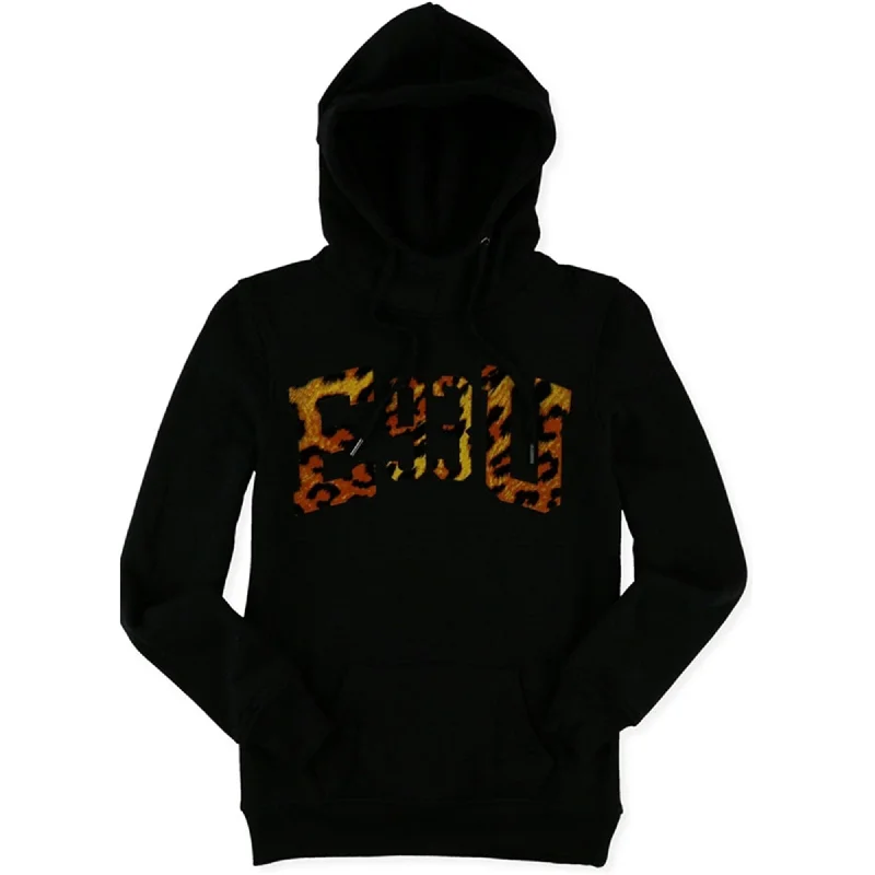 Ecko Unltd. Womens Leopard Pullover Hoodie Sweatshirt