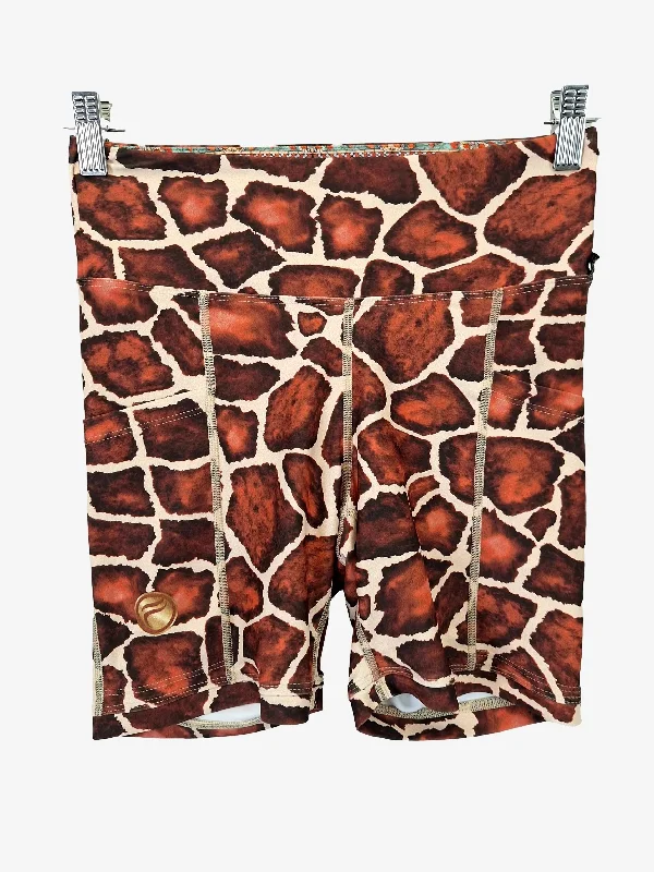 Flow Yogawear Staple Giraffe Active Bike Shorts Size S