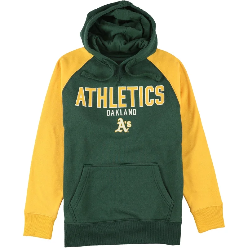 G-III Sports Womens Oakland Athletics Hoodie Sweatshirt, Green, Large