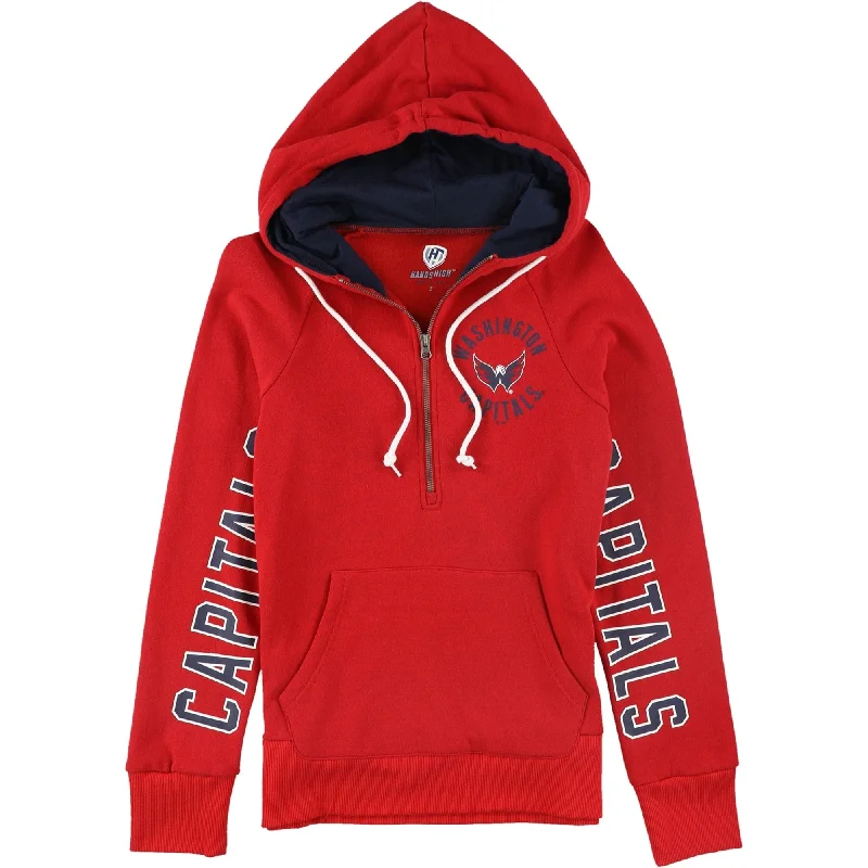 Hands High Womens Washington Capitals Hoodie Sweatshirt, Red, Small