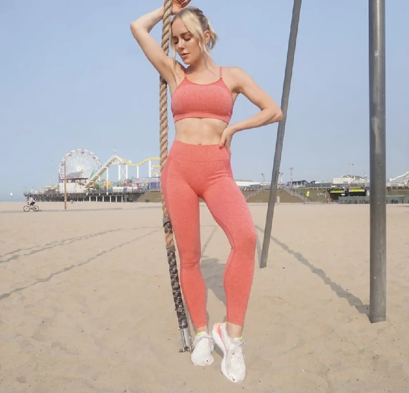 Heathered Set | Matching Sports Bra & Pant Workout Set