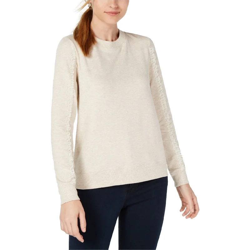 Maison Jules Womens Lace Trim Sweatshirt