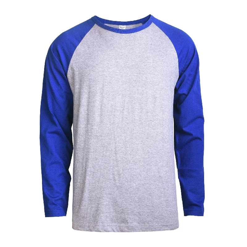 TOP PRO MEN'S LONG SLEEVE BASEBALL TEE (MBT002_RB/H.GR)