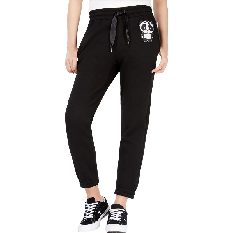 Nicopanda Womens Graphic Athletic Jogger Pants, Black, X-Small