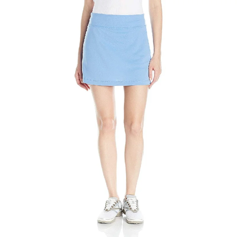 PGA TOUR Women's 16" Airflux Solid Knit Skort Provence Size Extra Large - Blue - X-Large