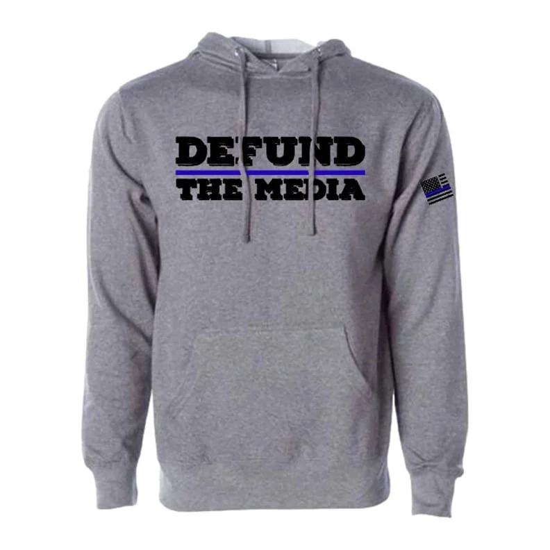 Pretty Hunter Western Sweatshirt Womens Defund Media Gray SS034