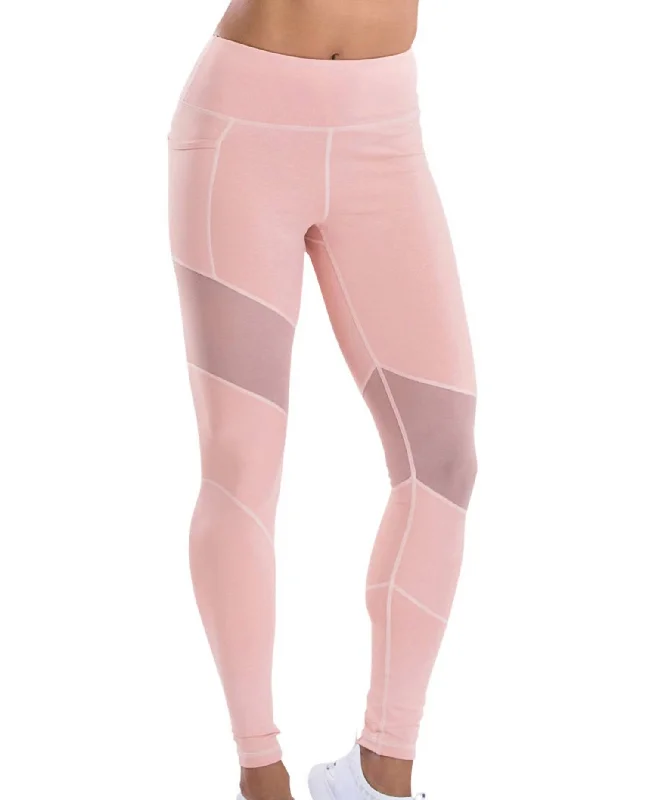 Prima Mesh Panel Margoux Legging In Blush