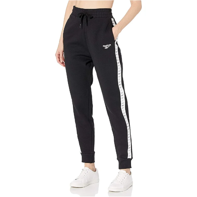 Reebok Womens Classic Vector Athletic Jogger Pants, Black, Small