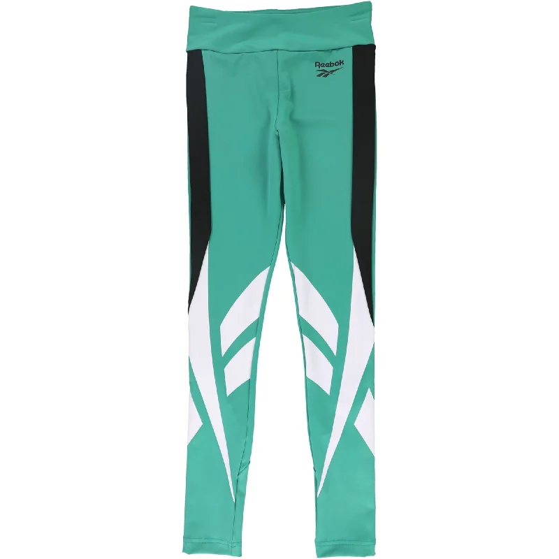 Reebok Womens Classics Compression Athletic Pants, Green, X-Small