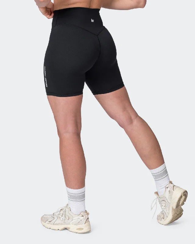 Replay Signature Bike Shorts - Black