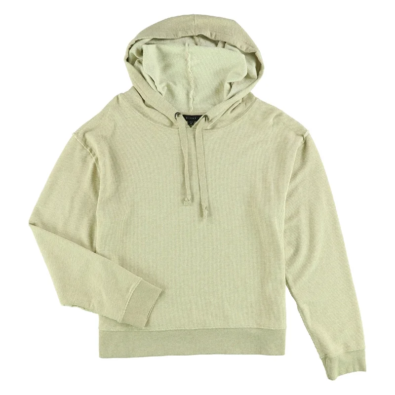 Sanctuary Clothing Womens LS Hoodie Sweatshirt, Beige, Small