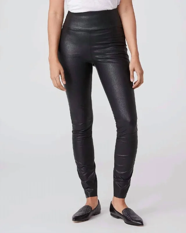 Sheena Leather Legging In Black