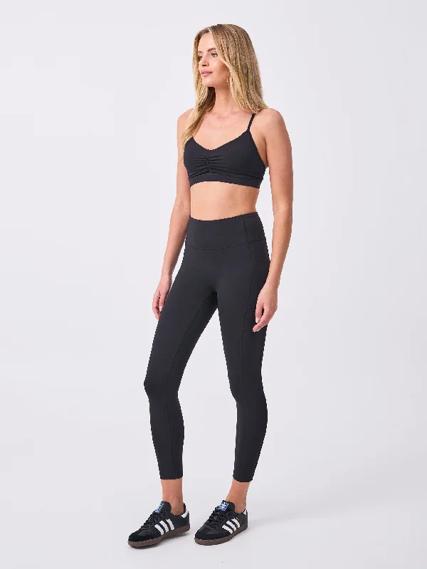 Soft Touch  Pocket 7/8  Legging - Black