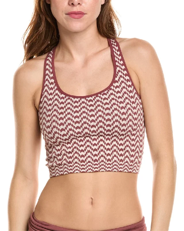 Spiritual Gangster Athena Seamless Jacquard Crop Tank