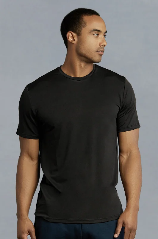 TOP PRO MEN'S ATHLETIC ROUNDNECK T-SHIRT (TAT310_BLACK)