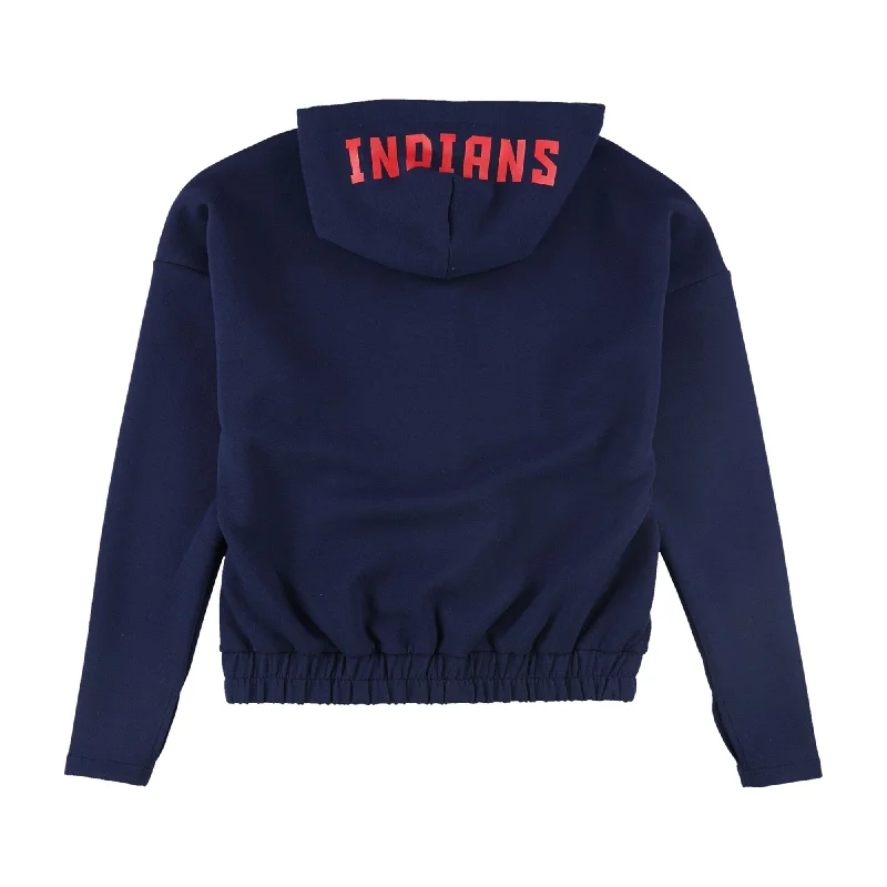 Touch Womens Cleveland Indians Hoodie Sweatshirt, Blue, Small