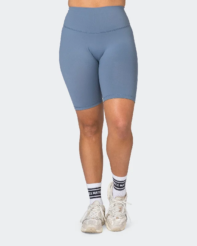 Ultra Signature Referee Length Shorts - Stone Blue