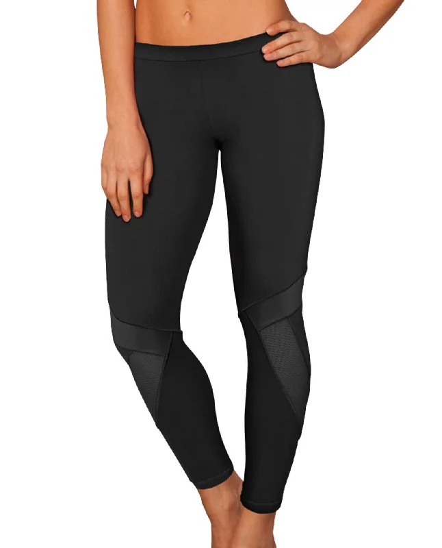 Women's Swim Leggings In Onyx