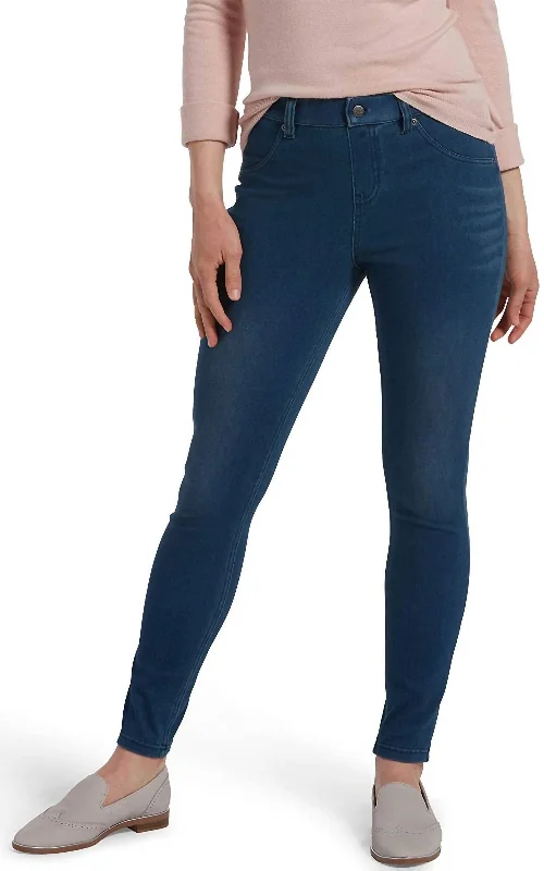 Women's Ultra Soft High Waist Denim Leggings In Windsor Blue Wash